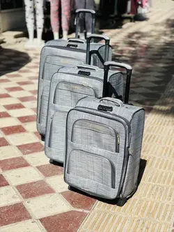 چمدان مسافرتی دو چرخ سه تیکه دسته جلیقه ای اعلاء مارک پلو/مک،... تولیدی وانسی نقدی اقساطی چک صیادی کارمندی کاسب - وانسی پلاس
