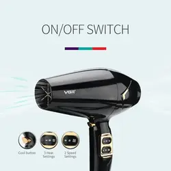 سشوار مدل V-423 وی جی آر ا VGR V423 Hair Dryer - وانسی پلاس