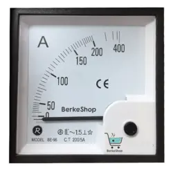 آمپرمتر عقربه ای 200/5 آمپر مدل BE-96 - تخفیف بزرگ فروش - فروشگاه اینترنتی برکه شاپ