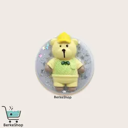 پایه نگهدارنده پاپ سوکت موبایل فانتزی Shein طرح خرس برجسته کد 17