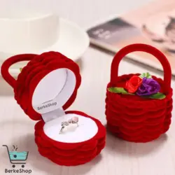 جعبه انگشتر مخمل