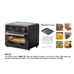 سرخکن رژیمی و توستر 1500 وات 12 لیتری گوسونیک مدل Gosonic GAF-612