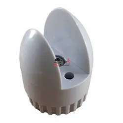 پایه یو تخم مرغی 16 میلی‌متر طوسی بهسازان