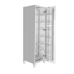 سبد سوپر یخچالی کابینت ارتفاع 120cm الی 140 steel x