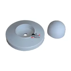 ضربه گیر پشت دری گرد پلاستیکی سفید تخم مرغی