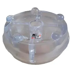 پایه گرد کریستالی شیشه ایی مواد نو ارتفاع 30 میلیمتری