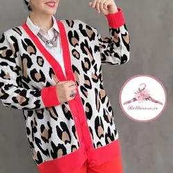 ژاکت طرح پلنگی ترک کد 192