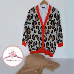 ژاکت طرح پلنگی ترک کد 192