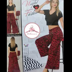 ست دو تیکه کراپ و دامن شلواری ترک کد 231