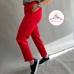 شلوار راسته  قرمز ترک کد 323