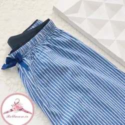 شلوار راحتی راه راه نخ پنبه ترک کد 142
