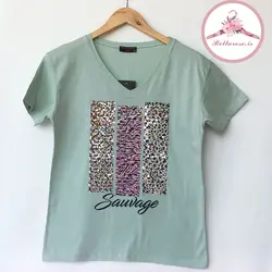 تیشرت نخ پنبه رنگ پاستیلی کد 138