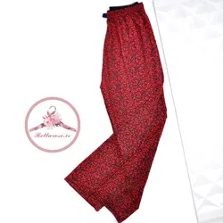 شلوار طرح قرمز و مشکی ترک کد 122