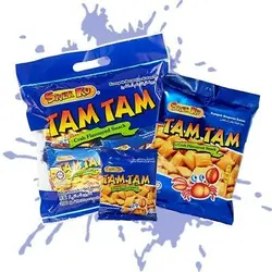 چیپس خرچنگ بسته 10 عددی  Snek Ku Tam Tam