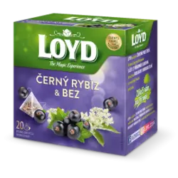 دمنوش گیاهی لوید با طعم گل سنجد و توت سیاه Loyd
