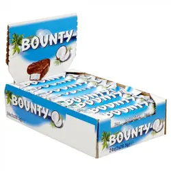شکلات نارگیلی بونتی بسته 24عددی bounty Chocolate
