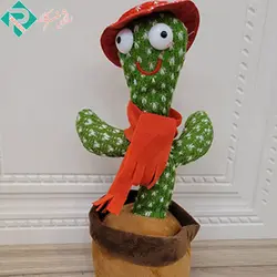 عروسک کاکتوس سخنگو چراغ دار شارژی