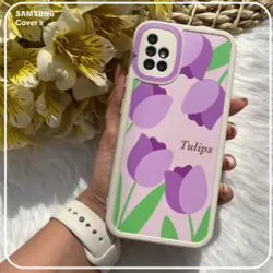 قاب گل لاله بنفش مناسب برای گوشی سامسونگ