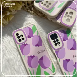 قاب گل لاله بنفش مناسب برای گوشی سامسونگ