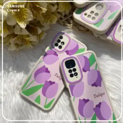 قاب گل لاله بنفش مناسب برای گوشی سامسونگ