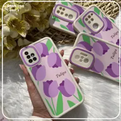 قاب گل لاله بنفش مناسب برای گوشی سامسونگ