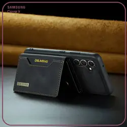 قاب چرم مگنتیک با کیف پول مناسب برای گوشی سامسونگ