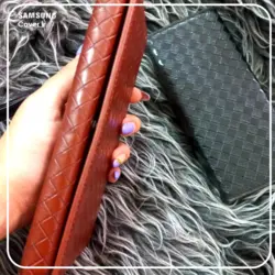 قاب و کیف دستی چرم طرح حصیری تمام مدل دستگاه ها