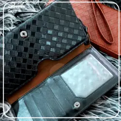 قاب و کیف دستی چرم طرح حصیری تمام مدل دستگاه ها