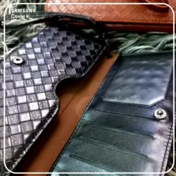 قاب و کیف دستی چرم طرح حصیری تمام مدل دستگاه ها