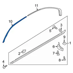 زه در عقب چپ اپتیما ۲۰۰۹ | Hyundai/KIA Genuine Parts – Mobis | 828702G000