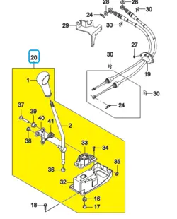 دسته دنده كامل دوو ماتیز