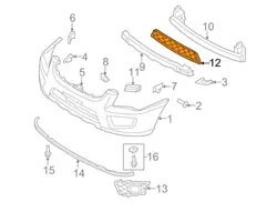 مش داخل سپر جلو کیا اسپورتیج | Hyundai/KIA Genuine Parts – Mobis | 865611F500