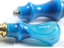 مهر برنجی یاقوت کبود مدل L01