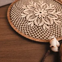 دیوارکوب قلاب بافی شده، رنگ کرم