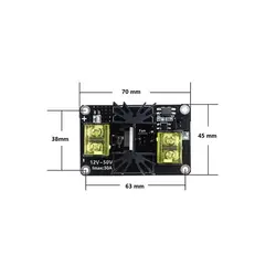 خرید و قیمت ماژول پاور هیت بد پرینتر سه بعدی Module Mos 25A - کافه الکترونیک