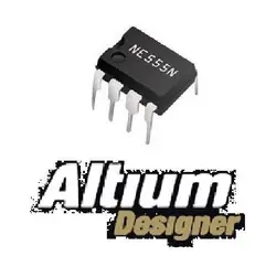 کتابخانه ایسی  NE555 DIP-8 برای ALTIUM DXP - مدارچیپ