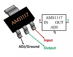 رگولاتور 3.3 ولت AMS1117 SMD - مدارچیپ