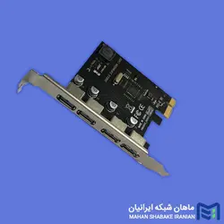 هاب USB 4-Port PCI-e Expansion Card