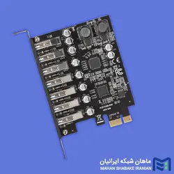 هاب USB 7-Port PCI-e Expansion Card