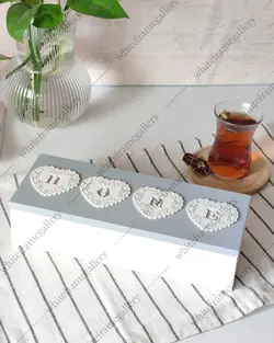 باکس تیبگ و اکسسوری سه خانه چوبی2