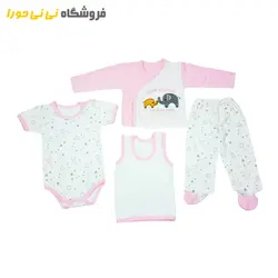 مشاهده و خرید ۱۹تیکه جعبه ای بیمارستانی طرح فیل | سیسمونی نی نی حورا