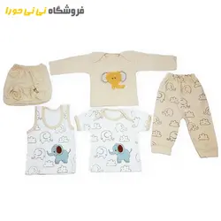 مشاهده و خرید ۱۹تیکه جعبه ای بیمارستانی طرح فیل | سیسمونی نی نی حورا