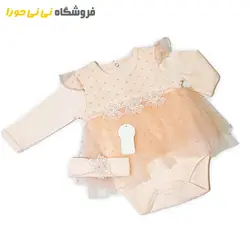 مشاهده و خرید زیر دکمه مجلسی تور دار | سیسمونی نی نی حورا