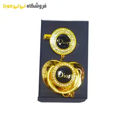 پستانک لاکچری نگین کاری شده ارتودنسی - فروشگاه نی نی حورا
