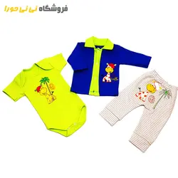 سه تیکه پنبه طرح پسرانه - فروشگاه نی نی حورا