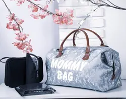 ساک چرم لوازم نوزاد با (طرح مامی بگ) - فروشگاه نی نی حورا