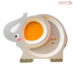 ظروف پنج تیکه بامبو خارجی با طرح فیل - فروشگاه نی نی حورا