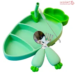 ظروف پنج تیکه سیلیکونی با طرح هویچ - فروشگاه نی نی حورا