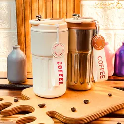 تراول ماگ دماسنج دار طرح کافی - فروشگاه نی نی حورا