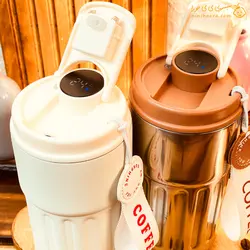 تراول ماگ دماسنج دار طرح کافی - فروشگاه نی نی حورا